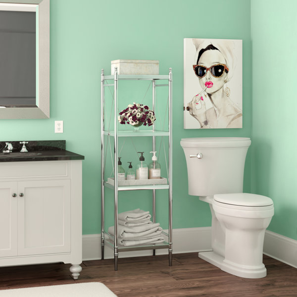 Etta Avenue™ Marisa Chrome Freestanding Bathroom Shelves & Reviews